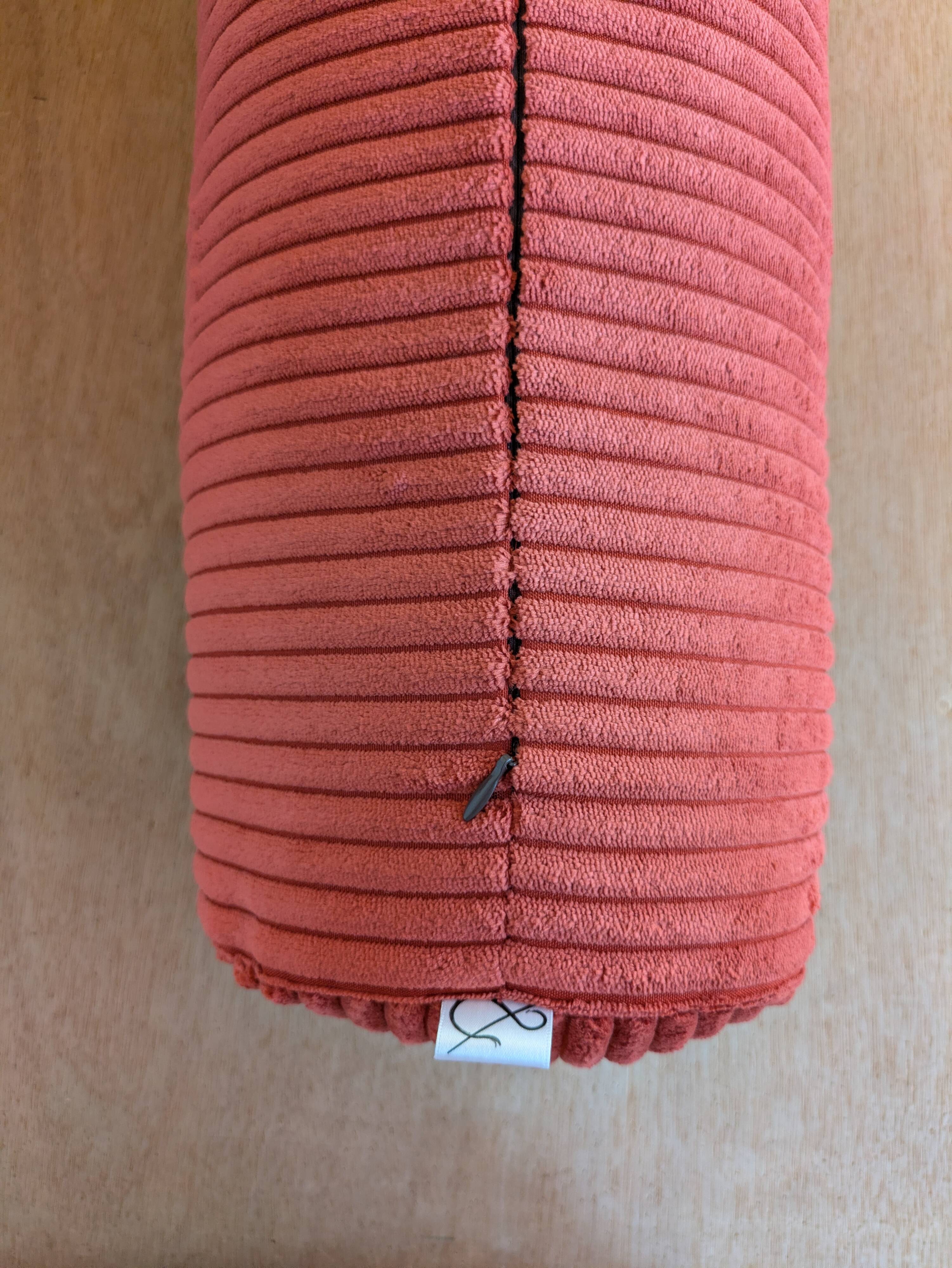 Corduroy bolster pillow