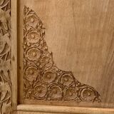 Carved solid Padouk chest of drawers 1950