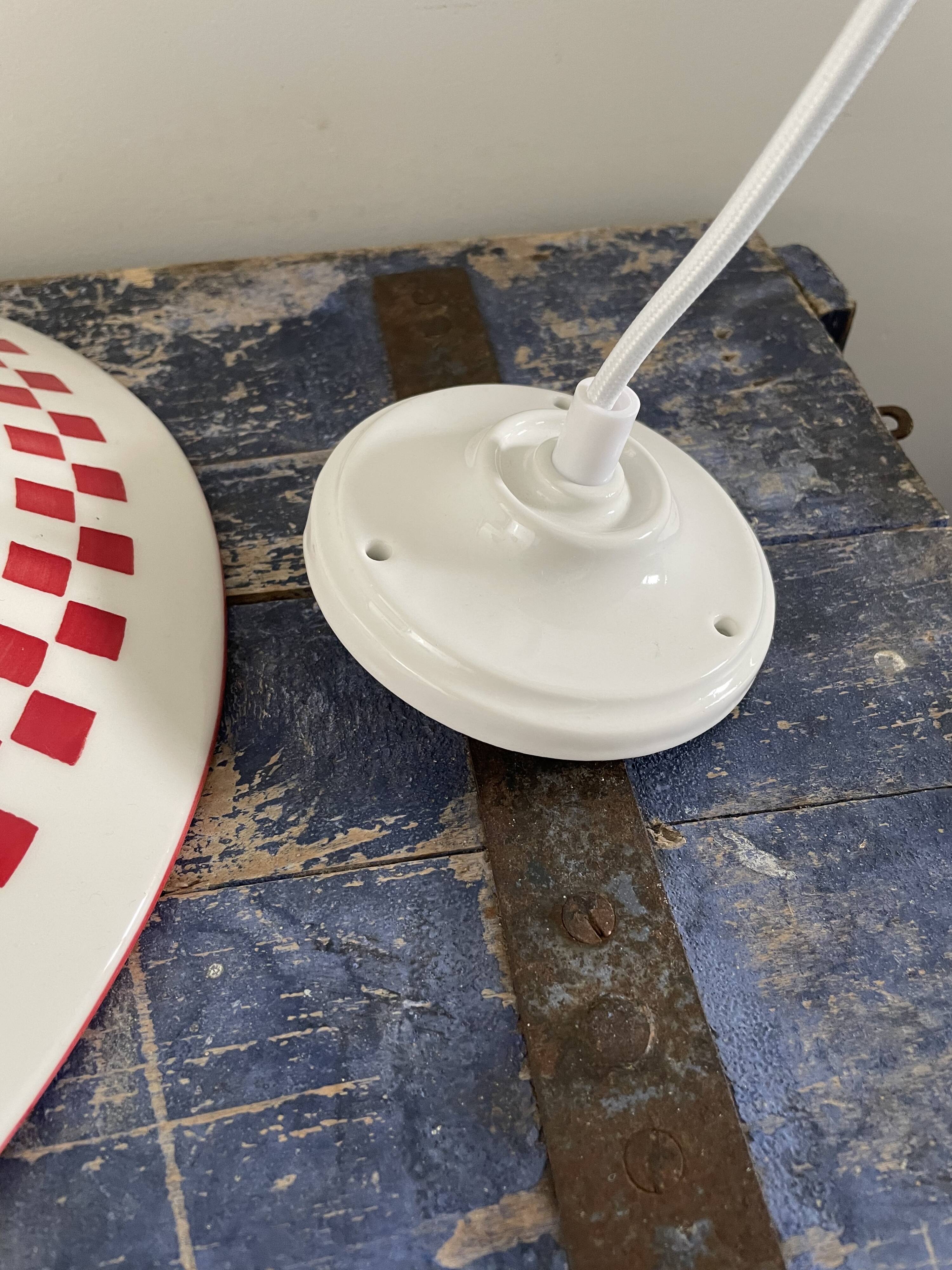 Vintage ceramic pendant lamp