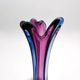 Large Sommerso Vase Murano Violet Blue 34cm