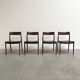 4 chaises de salle à manger Møller 77, Danemark, années 1960