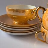 Service à café en porcelaine irisé 12 pièces 