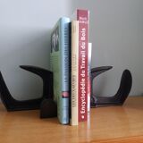 Industrial style bookends shoe shape