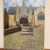 Tableau Eglise de Pont-Croix en Bretagne