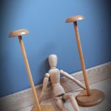 Solid wooden hat-wear duo