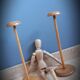 Solid wooden hat-wear duo