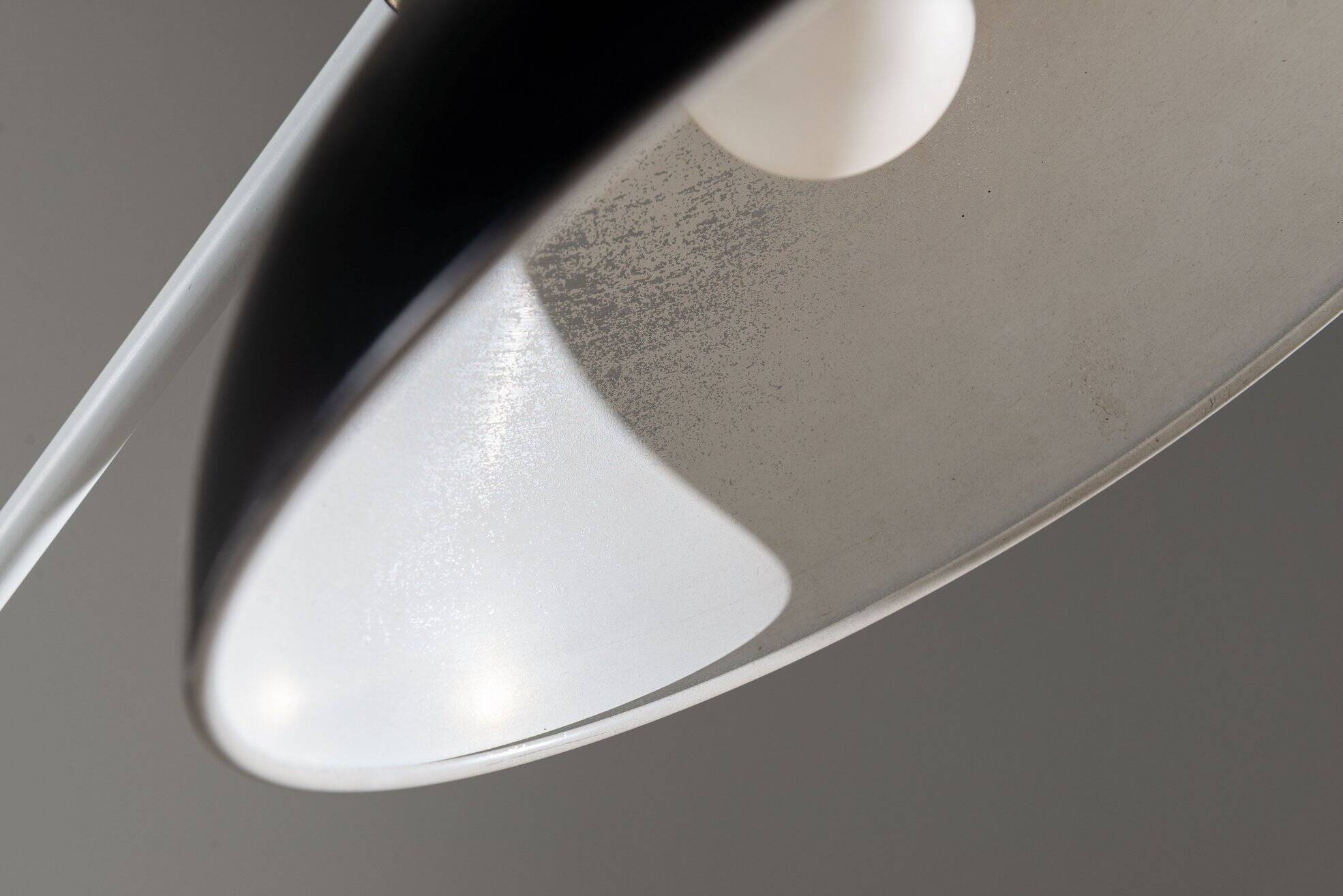 Lampadaire JJM Hoogervorst noir Anvia Almelo Pays-Bas 1950