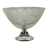 Large Baccarat crystal centerpiece on pedestal