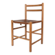 70s dining chair by Ate van Apeldoorn in pine and saddle leather