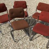 Lot of 5 chairs 1970