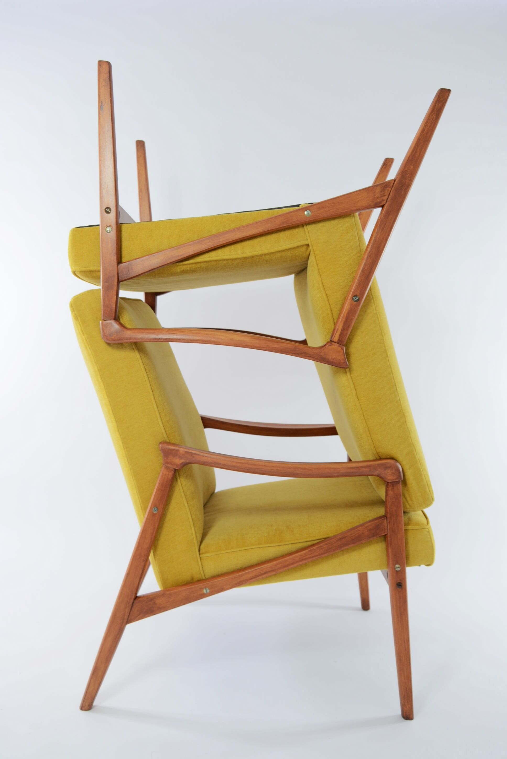 Yellow pen armchair