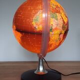 Globe terrestre lumineux années 80