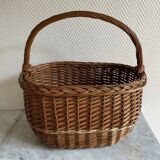 Vintage woven wicker basket