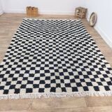 Handmade wool Berber rug 282x192 cm