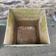 Pair of Large planters in fiber cement and metal 1950 eternit