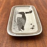 Vintage German ceramic bird plate by Thomas.