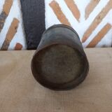 Old metal fishmonger measure box