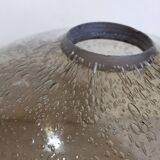 Vintage bubble-blown glass ball vase from riom france