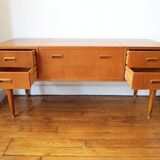 Vintage teak dressing table with mirror