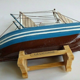 Wooden boat model