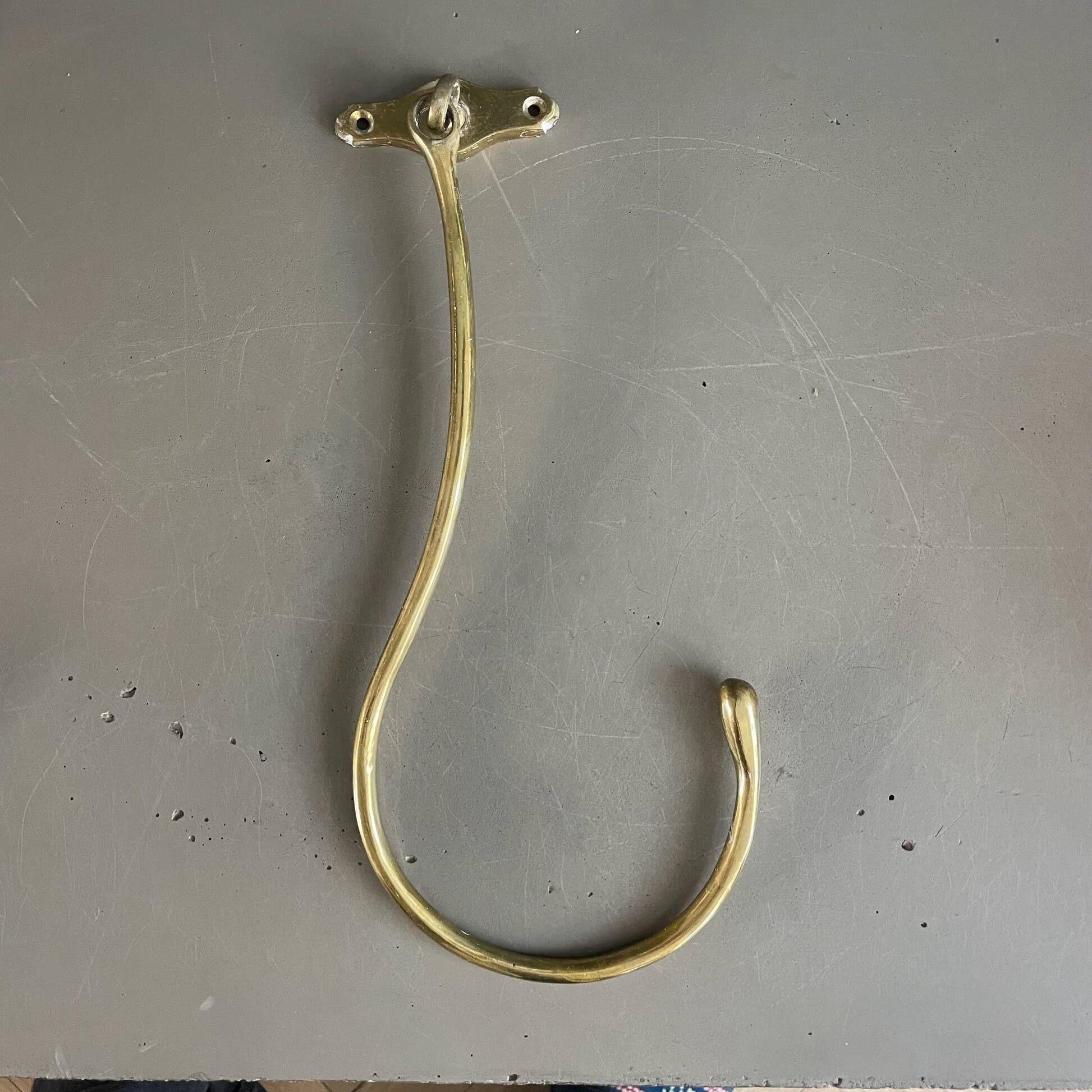 2 paires d’embrasses à rideaux en laiton massif
