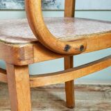 Fauteuil enfant  en bois courbé ancien