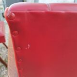 Paire de fauteuils anciens vintage  pieds compas