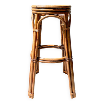Tabouret de bar vintage en bois courbé, 1950