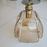 Faceted suspension in smoked glass