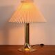 Danish HEMI table lamp from the 1960s with gilded metal structure and ivory