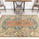 5x8 Shades Of Copper Green Vintage Oushak Rug, 146x227Cm SKU 24356