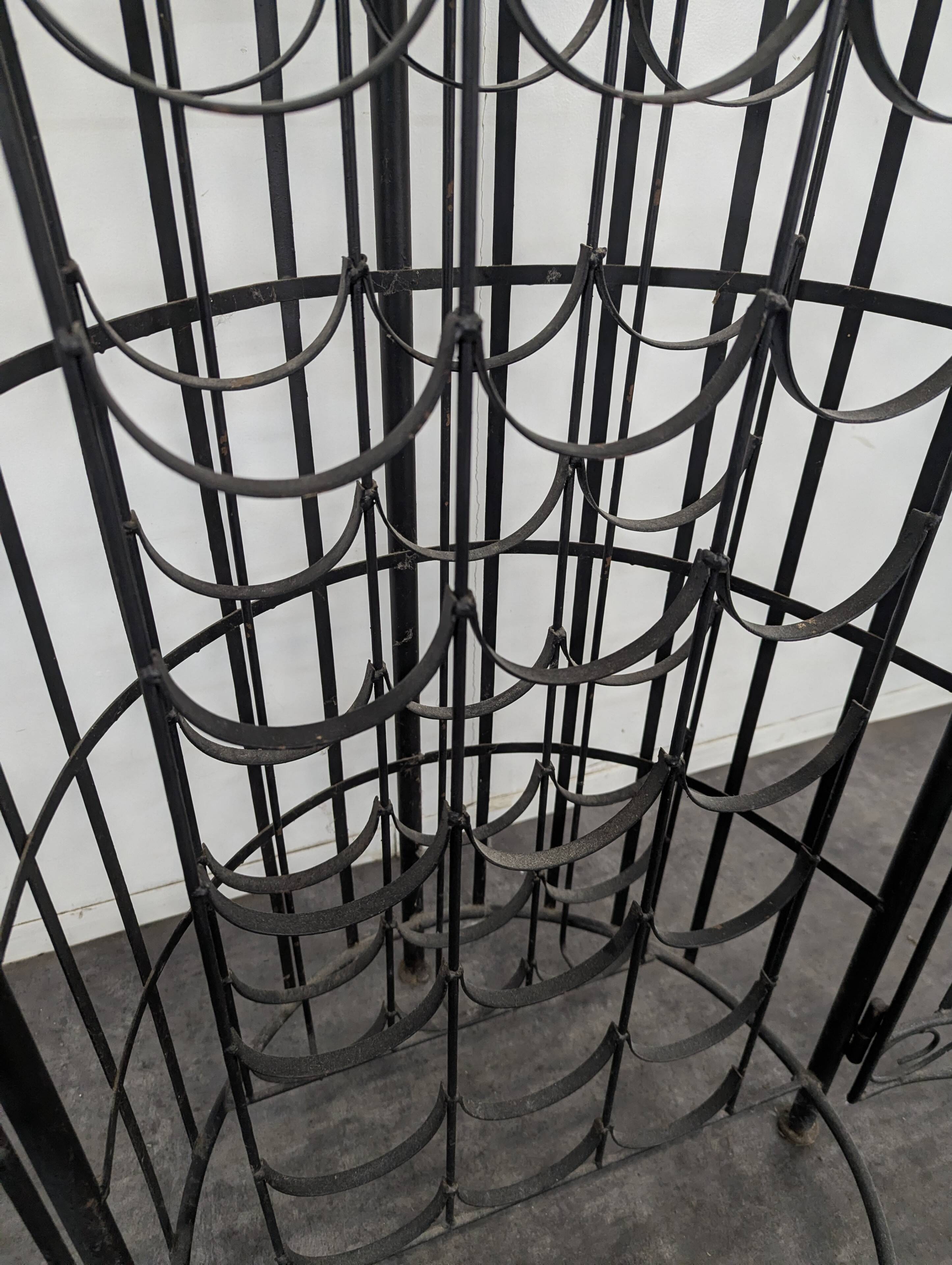 Wrought iron bar kiosk