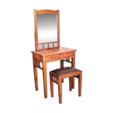 Coiffeuse Art déco et son tabouret assorti, 1930-1940