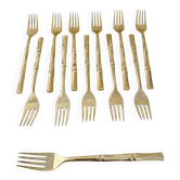 12 forks, Hollywood Regency - circa 1970
