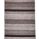 418x65 cm dark brown beige turkish runner wool kilim rug, corridor kilim