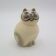 Ceramic Cat MIA Cream Lisa Larson Atelier Gustavsberg