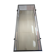 Table basse rectangulaire en laiton et verre