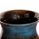Vallauris, Vase Moderniste, céramique émaillée bleue, Jean de Lespinasse.