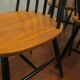Vintage set of 4 ercol ebonized stick back chairs 1950s