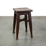 Antique solid oak English stool by Gaskell & Chambers Ltd