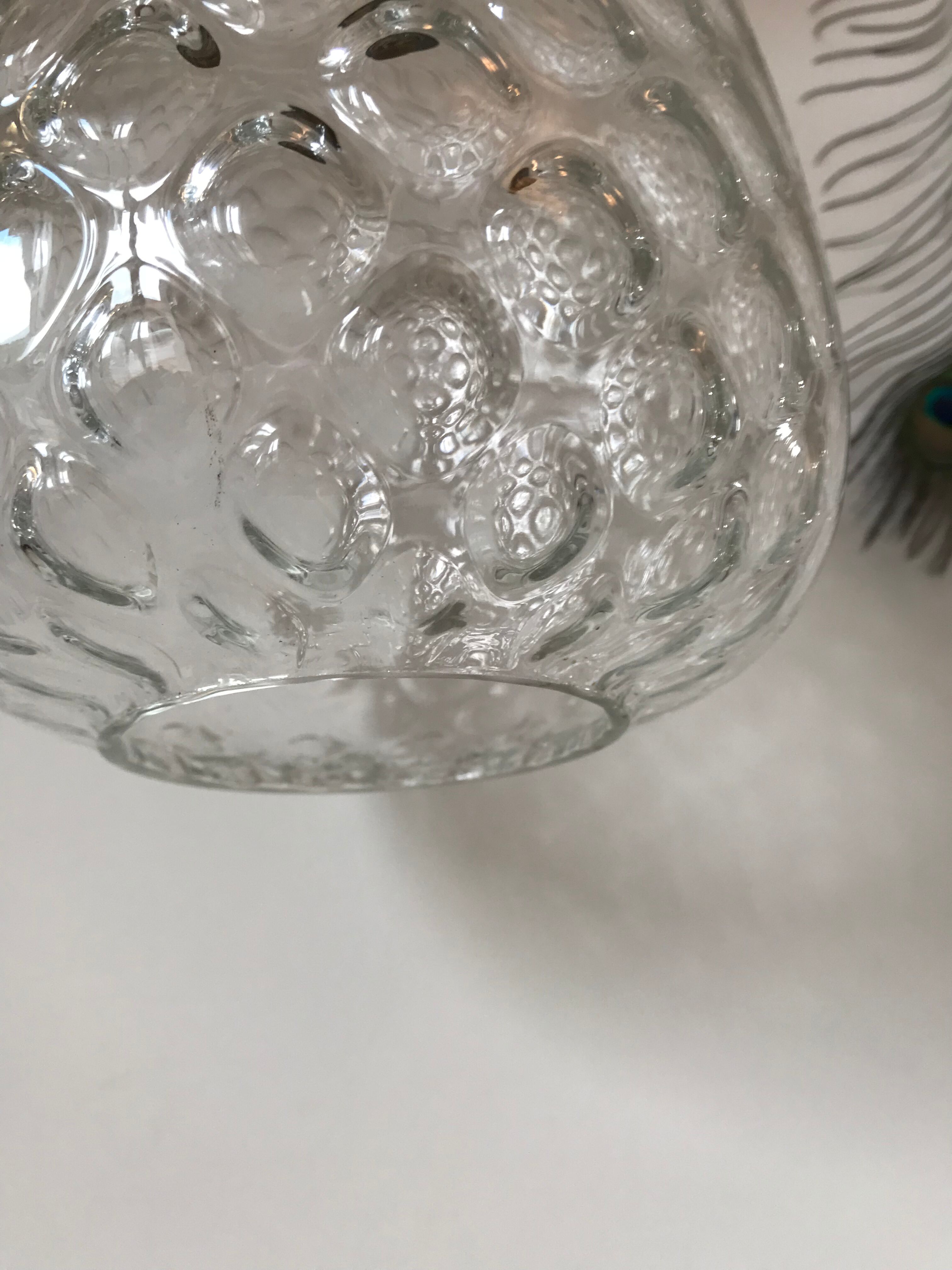Suspension en verre ananas