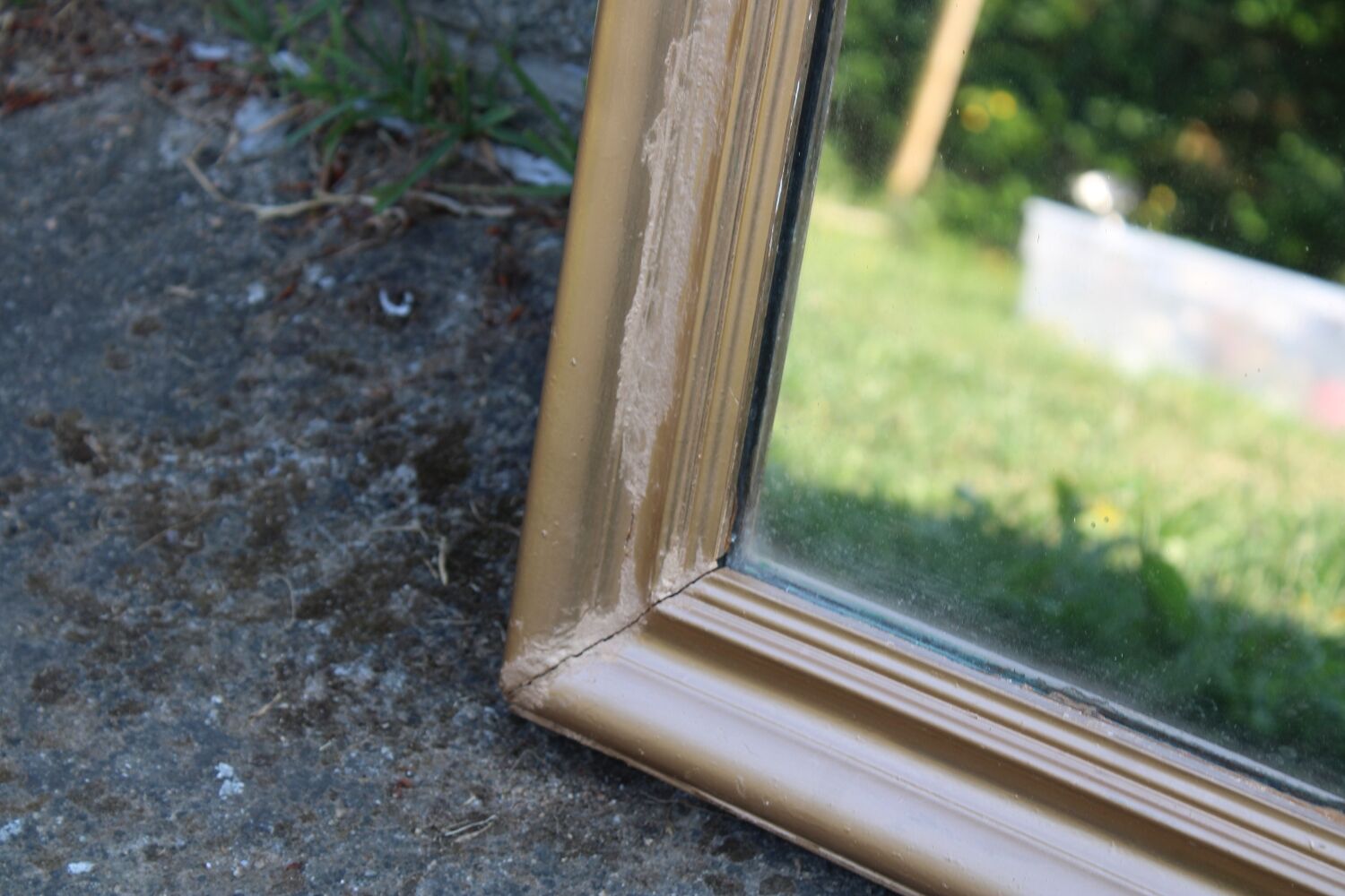 Louis Philippe gilded antique mirror