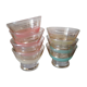 Set of 7 granite glass cups