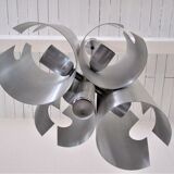 Lustre space age brushed aluminum 70s