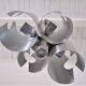Lustre space age brushed aluminum 70s