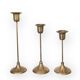 Scandinavian candlesticks in vintage brass