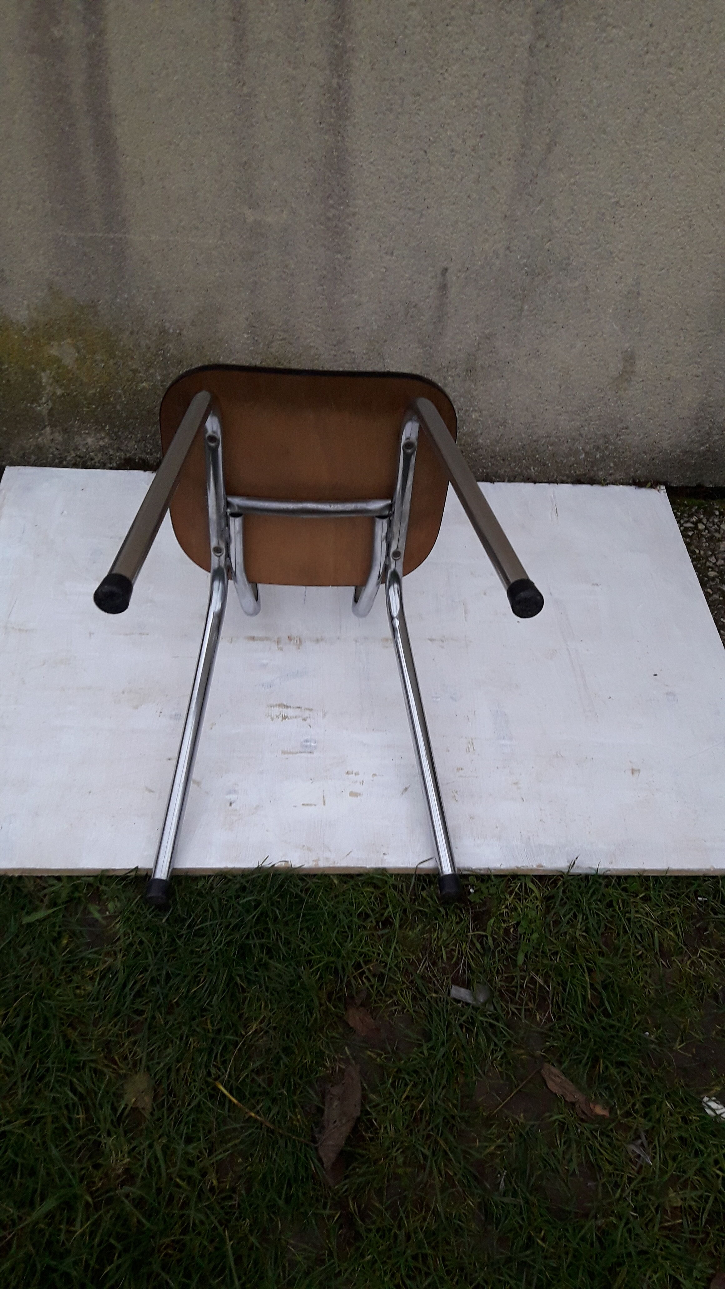 White formica chair