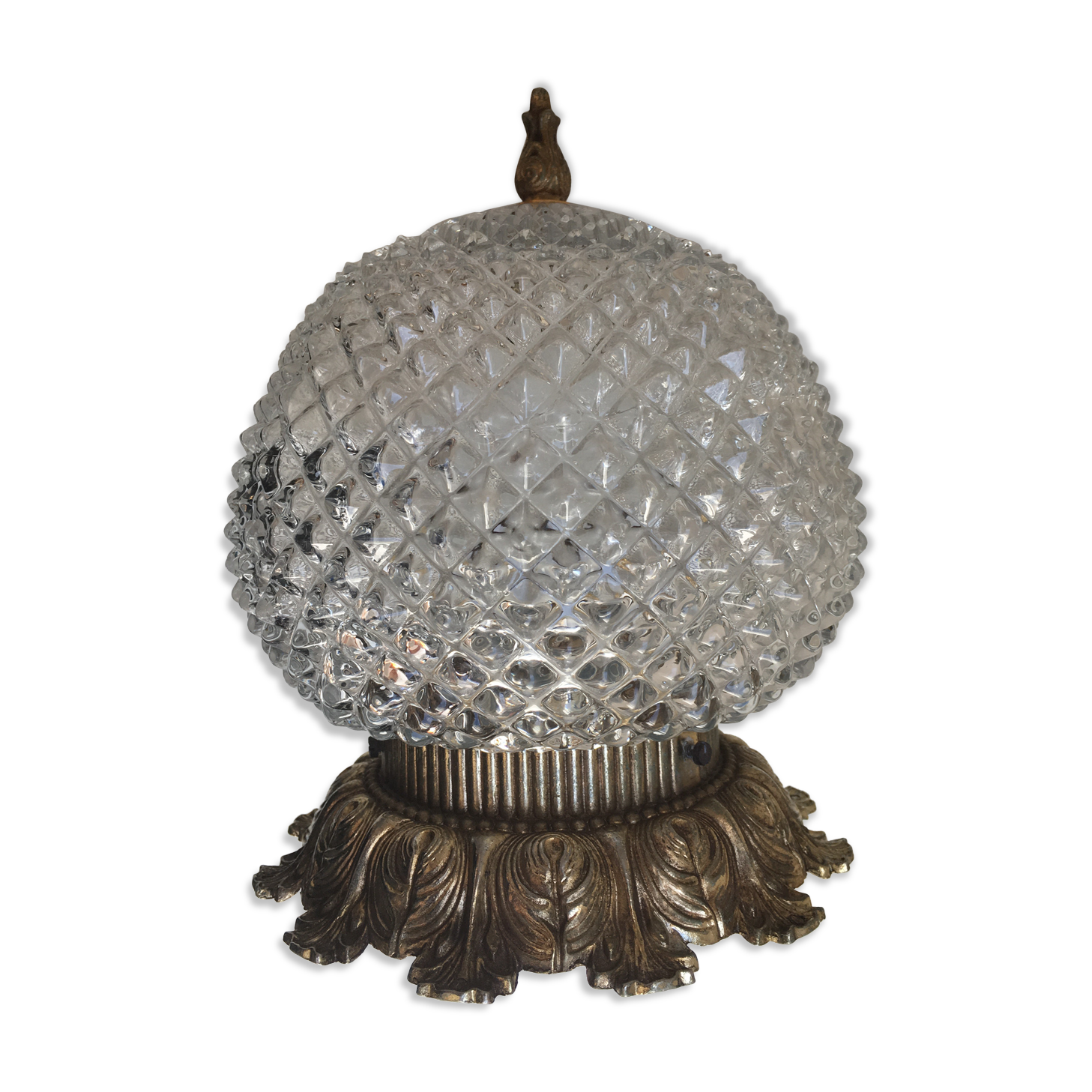 Diamond tipped ceiling lamp