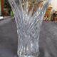 Vase en verre taillé
