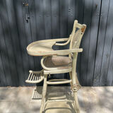 Vintage baby high chair from the late 19th and early 20th centuries